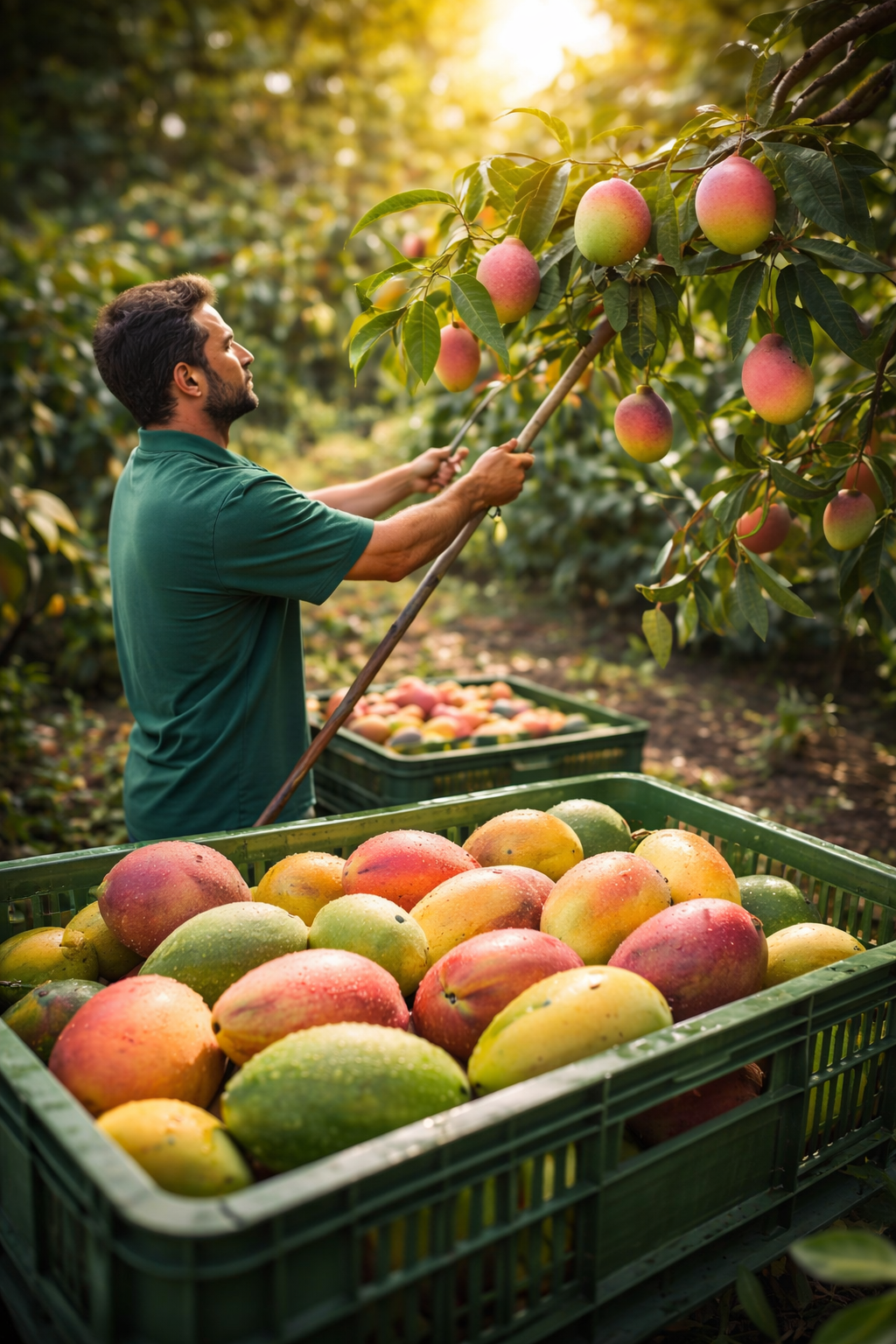 القطف من المزرعة